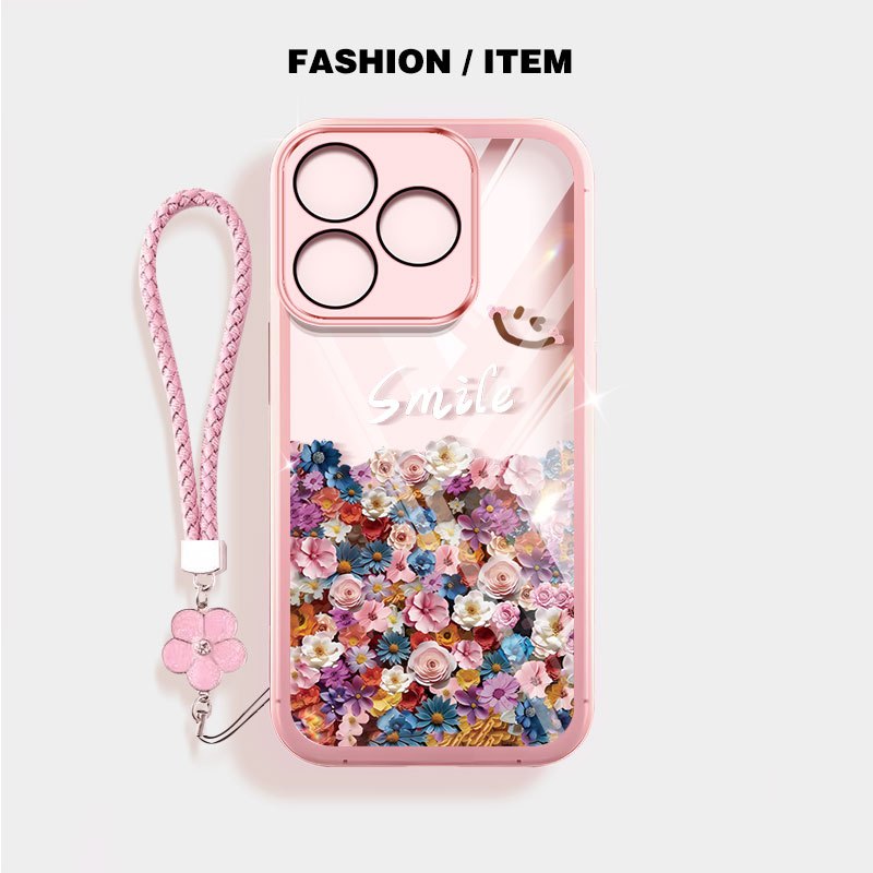 Ốp Điện Thoại YBD Cho Realme Note 80 70 70T C63 C61 C65S INS Phong Cách Người Nổi Tiếng Cùng Phong Cách Hoa Biển
