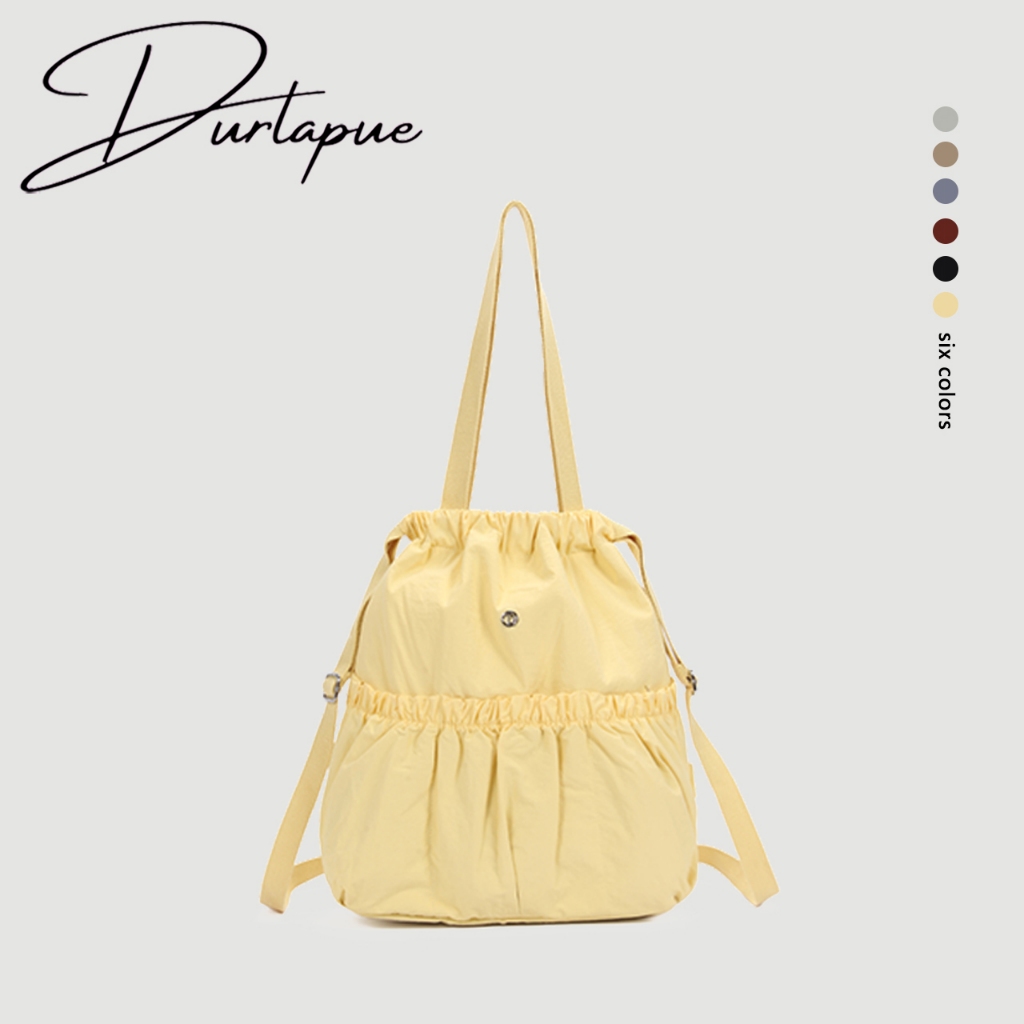 [Durlapue]Ba lô dây rút, Thời trang, Dung tích lớn, Unisex, Dễ kết hợp, Thích hợp cho học sinh, Chất liệu vải, Hỗ trợ di động và ba lô