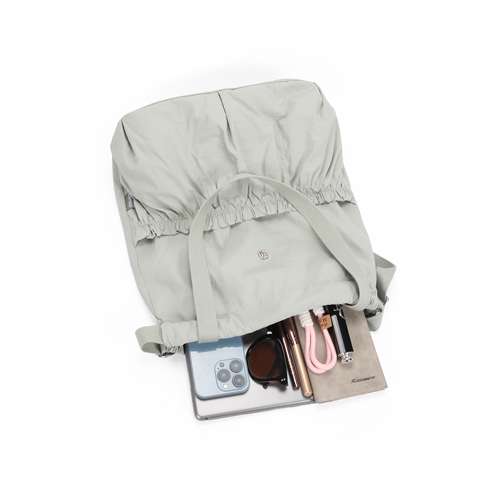 [Durlapue]Ba lô dây rút, Thời trang, Dung tích lớn, Unisex, Dễ kết hợp, Thích hợp cho học sinh, Chất liệu vải, Hỗ trợ di động và ba lô