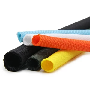 Tự Đóng PET Mở Rộng Tay Bện Bọc Cách Nhiệt Tự Đóng Cáp Tổ Chức Tự Đóng Tay Bảo Vệ Cáp