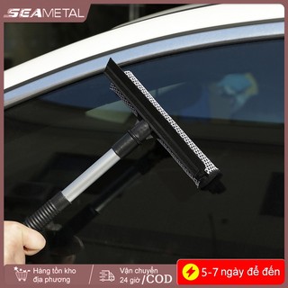 SEAMETAL Bàn chải làm sạch cửa sổ ô tô Gương làm sạch kính Khăn lau hình chữ T Bàn chải bọt biển hai mặt Phòng tắm Dụng cụ làm sạch nhà bếp