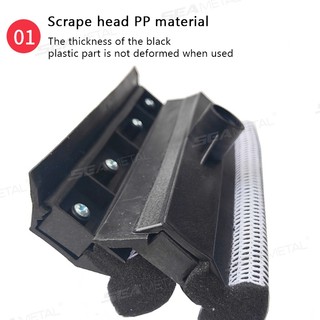 SEAMETAL Bàn chải làm sạch cửa sổ ô tô Gương làm sạch kính Khăn lau hình chữ T Bàn chải bọt biển hai mặt Phòng tắm Dụng cụ làm sạch nhà bếp