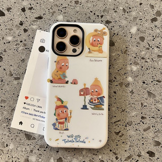 Ốp bảo vệ hai trong một họa tiết ngôi sao dễ thương cho iPhone 11 12promax 13 pro 15pro 14 14promax 16pro Ốp bảo vệ hai trong một