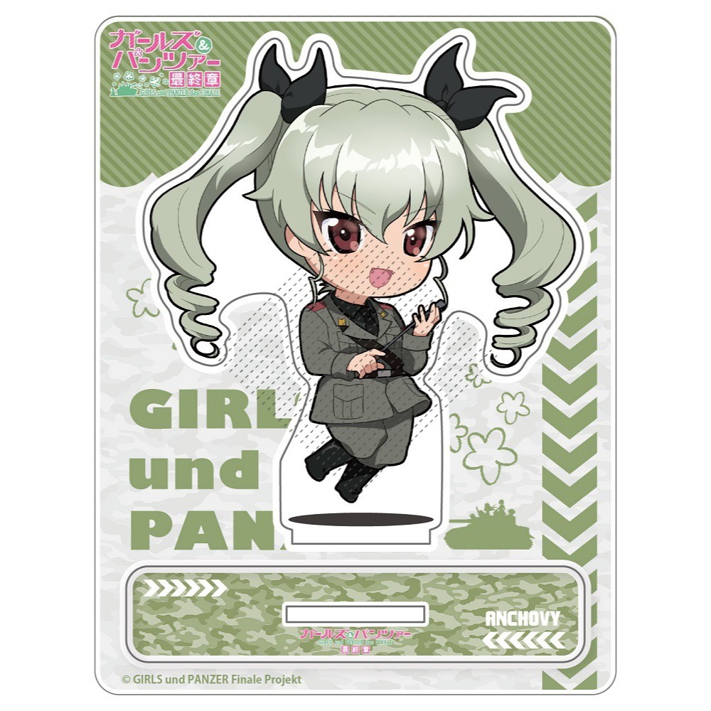 GIRLS und PANZER Q Phiên bản Acrylic Đứng Móc khóa – Nishizumi Miho & Takebe Saori Anime Fanmade Merch Collectible