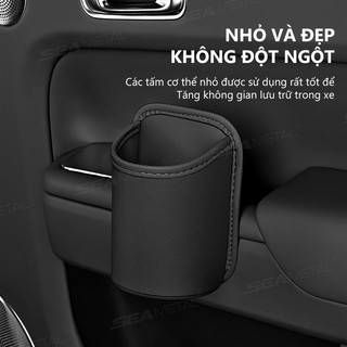 SEAMETAL Cửa Ô Tô Cốc Hộp Đựng Mặt Sau Kẹp Thiết Kế Giá Đựng Đồ Uống Thùng Chứa Đồ Đa Năng Ghế Ô Tô Lưng Cốc Nước Hộp Người Tổ Chức Bỏ Túi