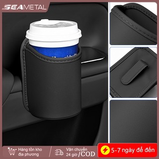 SEAMETAL Cửa Ô Tô Cốc Hộp Đựng Mặt Sau Kẹp Thiết Kế Giá Đựng Đồ Uống Thùng Chứa Đồ Đa Năng Ghế Ô Tô Lưng Cốc Nước Hộp Người Tổ Chức Bỏ Túi