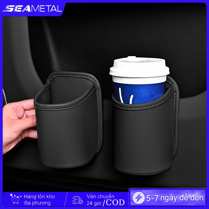 Giá đỡ cốc gắn ghế ô tô có kẹp SEAMETAL túi đựng cốc gắn lưng ghế ô tô, túi đa năng Giá để đồ đa năng trên xe hơi