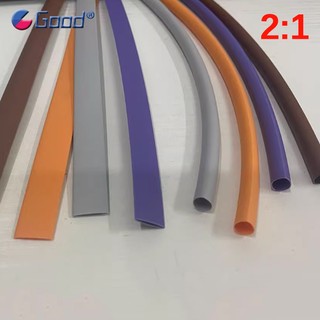Đường kính 1 ~ 50mm Ống co nhiệt Polyolefin Bảo vệ bọc dây Tỷ lệ co 2: 1 Vỏ cáp cách nhiệt Màu xám / Cam / Nâu / Tím