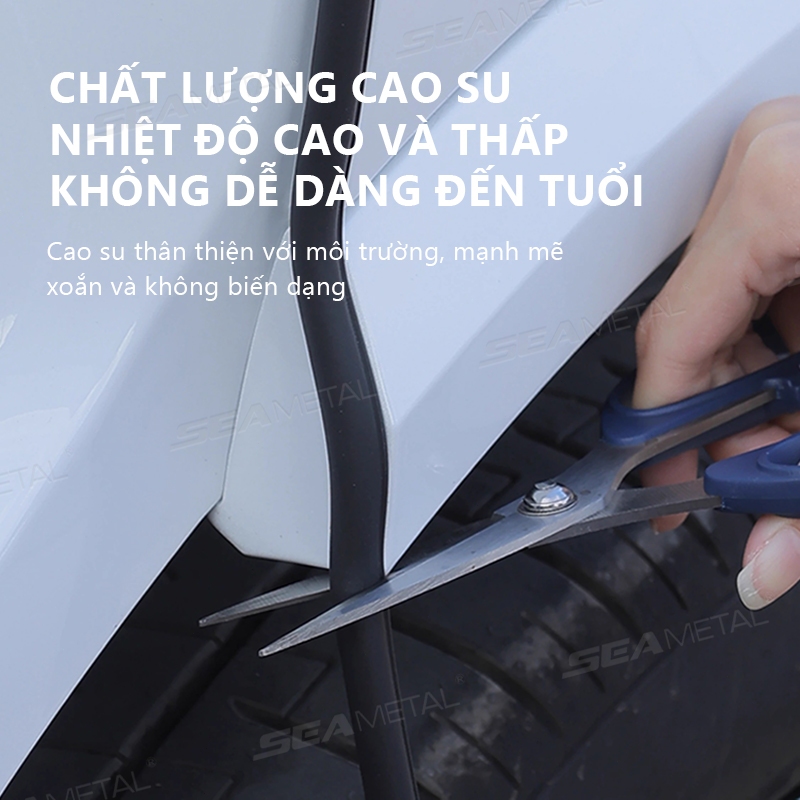 SEAMETAL Cửa Ô Tô Cao Su Dải C-Pillar Khoảng Cách Cửa Chất Làm Đầy Dải Thời Tiết Linh Hoạt Cách Âm Dải Niêm Phong Chống Thấm Nước