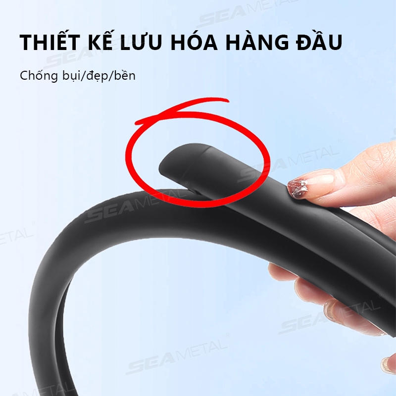 SEAMETAL Cửa Ô Tô Cao Su Dải C-Pillar Khoảng Cách Cửa Chất Làm Đầy Dải Thời Tiết Linh Hoạt Cách Âm Dải Niêm Phong Chống Thấm Nước