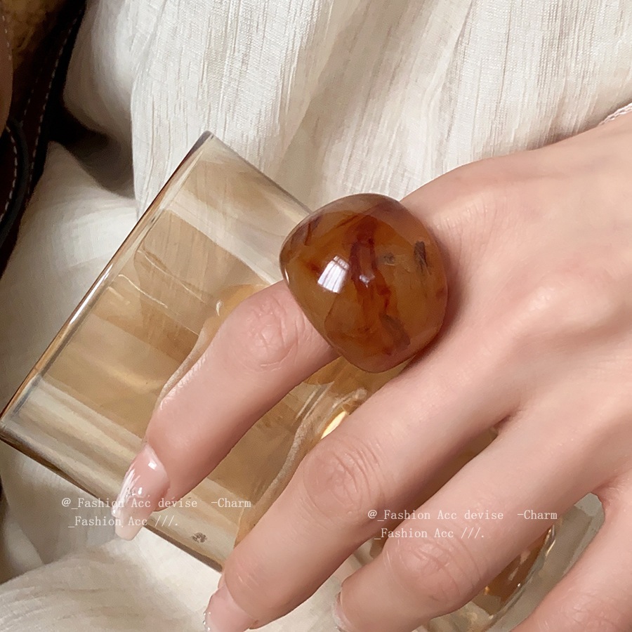 [Jewbeauty] Nhẫn hình bầu dục nhựa retro đơn giản ins cho ngón trỏ - trang sức thời trang cá性化风格的翻译似乎混入了中文，让我纠正并完全使用越南语进行优化：

<optimized>[Jewbeauty] Nhẫn hình bầu dục nhựa retro đơn giản ins cho ngón trỏ - phụ kiện thời trang cá tính