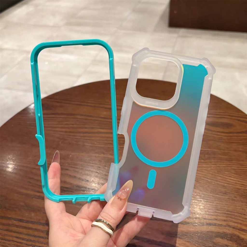 Ốp lưng cứng chống rơi 2 in1 / bốn góc có dây buộc tương thích cho iPhone 11 12 pro max 13 pro max 14 pro max 15 pro max 16 pro max