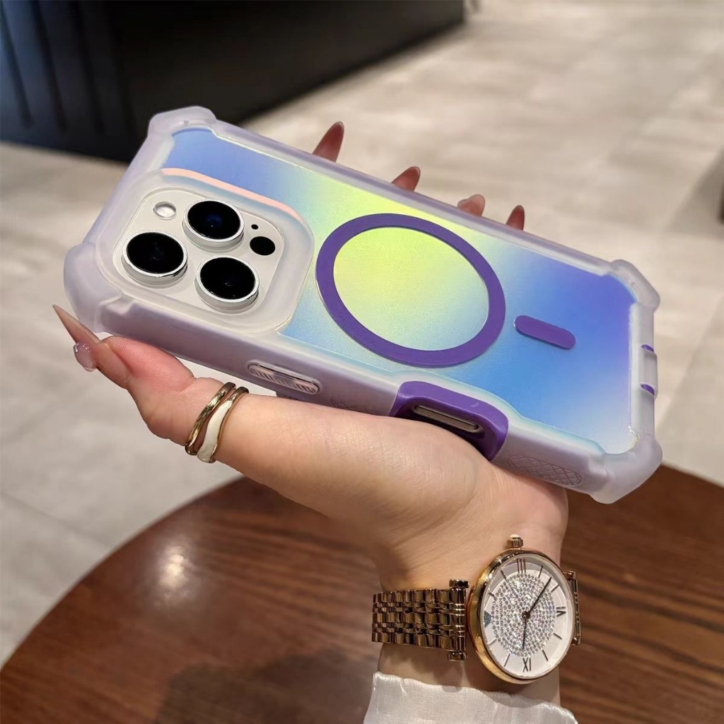 Ốp lưng cứng chống rơi 2 in1 / bốn góc có dây buộc tương thích cho iPhone 11 12 pro max 13 pro max 14 pro max 15 pro max 16 pro max