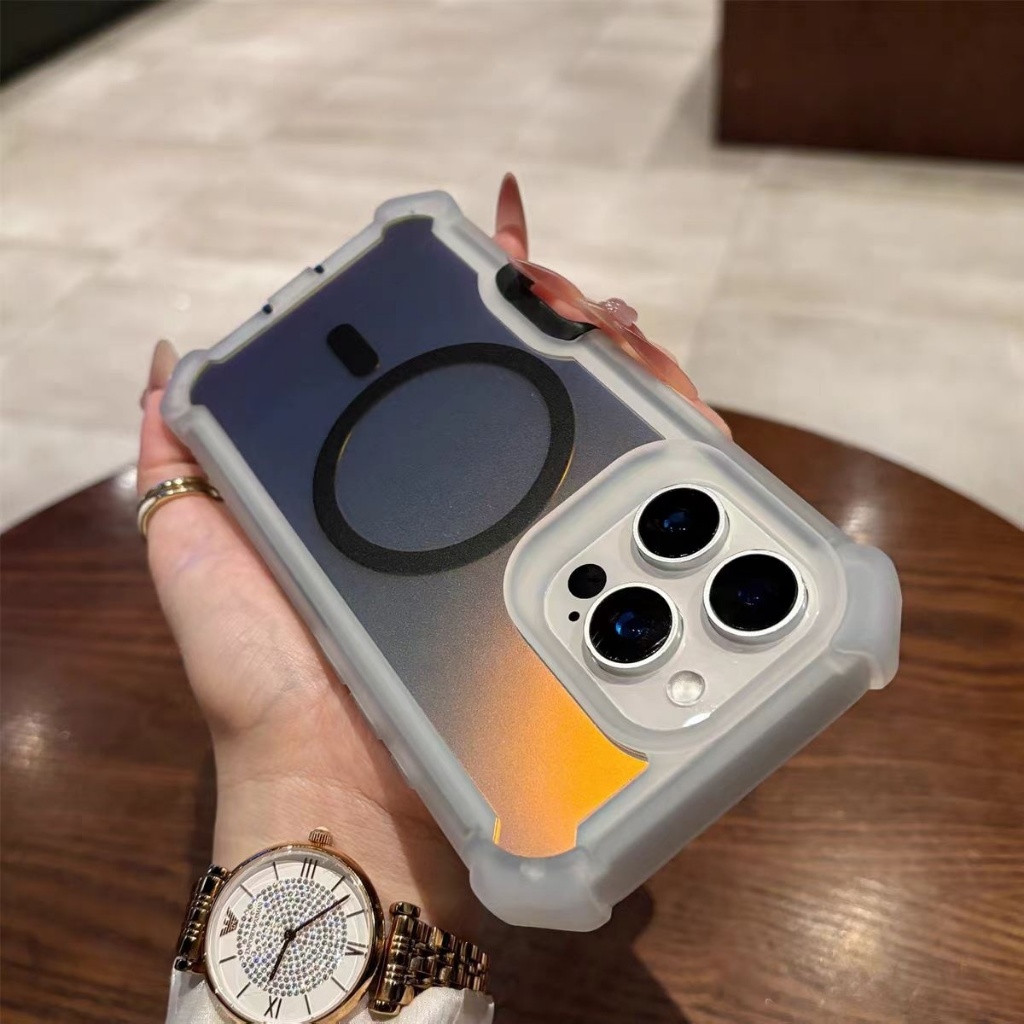 Ốp lưng cứng chống rơi 2 in1 / bốn góc có dây buộc tương thích cho iPhone 11 12 pro max 13 pro max 14 pro max 15 pro max 16 pro max