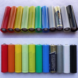 Pin AA PVC Ống Co Nhiệt Chiều Rộng 23mm Chiều Dài 53mm Bọc Phim Cách Nhiệt Bảo Vệ Gói Dây Cáp Tay
