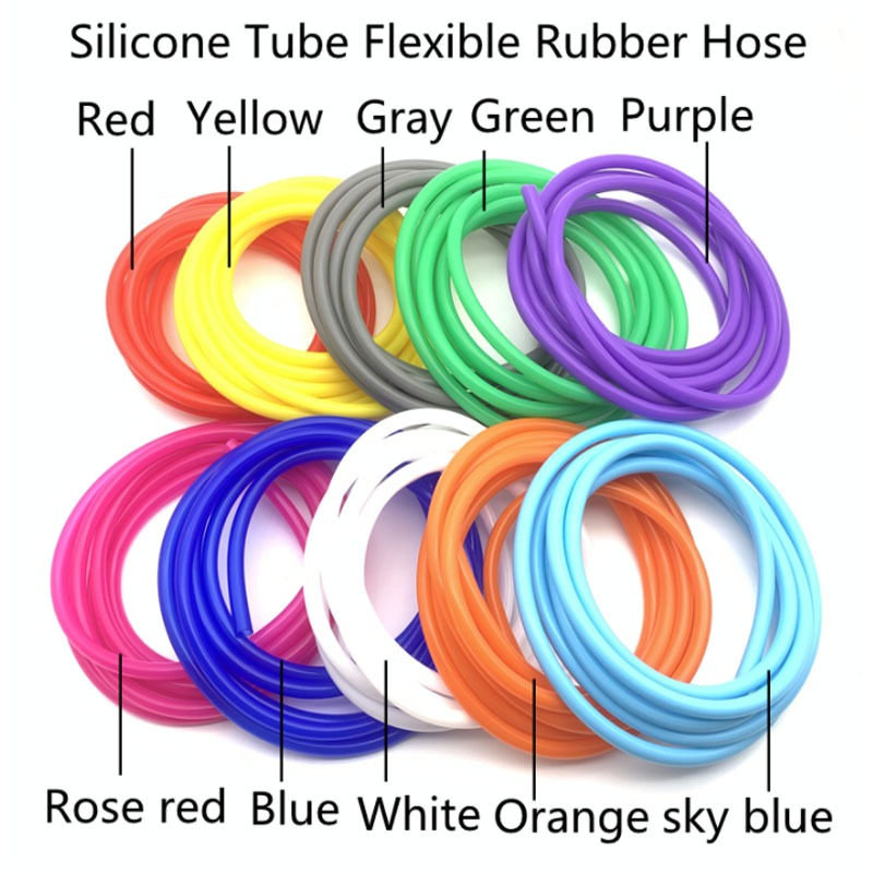 ID 2 3 4 5 6 8mm Ống silicon Ống cao su linh hoạt Cấp thực phẩm Nước uống mềm Đầu nối nước
