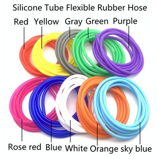 1 Mét Ống Silicon Linh Hoạt Ống Cao Su Cấp Thực Phẩm Nước Uống Mềm Đầu Nối Nước ID 2 3 4 5 6 8 Mm