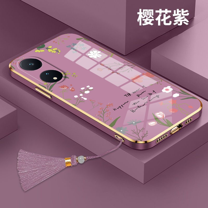 Hoa Tươi Cho Oppo A1pro A2pro A3pro A3 A3X A1K A16K A16 A17 A17K F7 F17 A73 F17pro A93 4G F11 pro Ốp Điện Thoại Mạ Điện Mềm