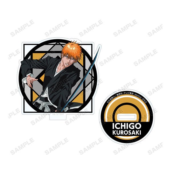 BLEACH Anime Acrylic Đứng Ichigo Kurosaki Byakuya Kuchiki Trading Sưu Tập Merch Fanmade Hình