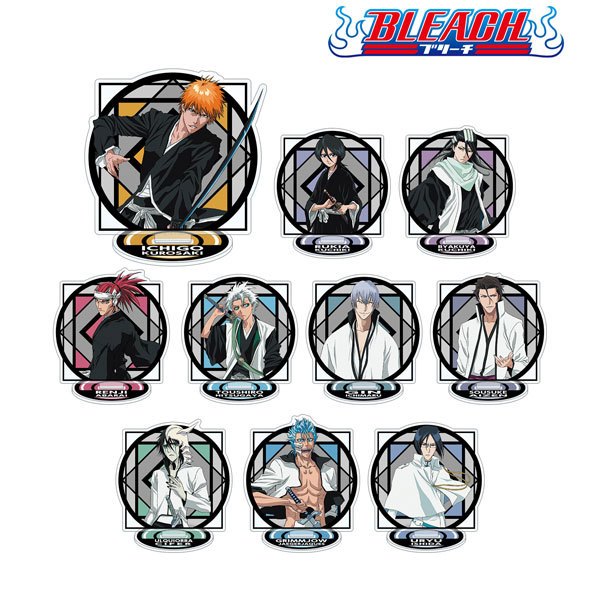 BLEACH Anime Acrylic Đứng Ichigo Kurosaki Byakuya Kuchiki Trading Sưu Tập Merch Fanmade Hình