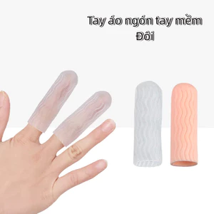 1 cặp ống gel silicone băng bó ngón tay bảo vệ ngón chân găng tay tay áo giảm đau