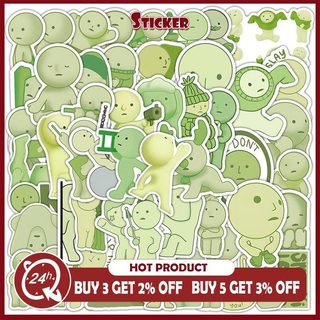 52 Chiếc Dễ Thương Kawaii Smiski Dán DIY Sổ Lưu Niệm Sổ Lưu Niệm Điện Thoại Nhật Ký Miếng Dán Chống Thấm Nước