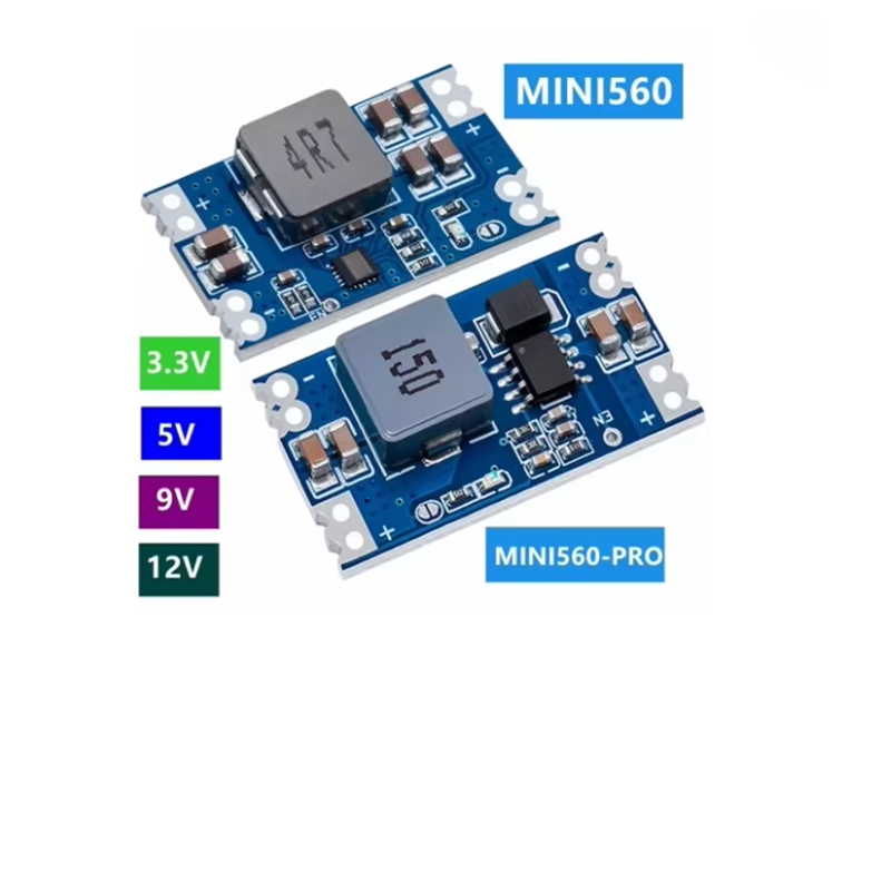 Mini560 / Pro 5A Đầu ra hiệu quả cao 3.3V 5V 9V 12V Bước xuống DC-DC Bộ ...