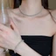 Bộ vòng tay lưới xoắn cuộn tròn Zircon thời trang và dễ kết hợp phụ kiện khí chất