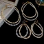 Bộ vòng tay lưới xoắn cuộn tròn Zircon thời trang và dễ kết hợp phụ kiện khí chất