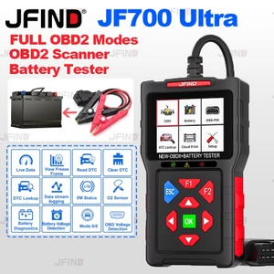 【Tiếng Việ】JF700 Ultra JFind Car OBD2 Đầu đọc mã lỗi ô tô & xe máy Máy quét kiểm tra động cơ OBD Health Máy phân tích SOH Kiểm tra mã lỗi động cơ In đám mây Dữ liệu trực tiếp đóng băng