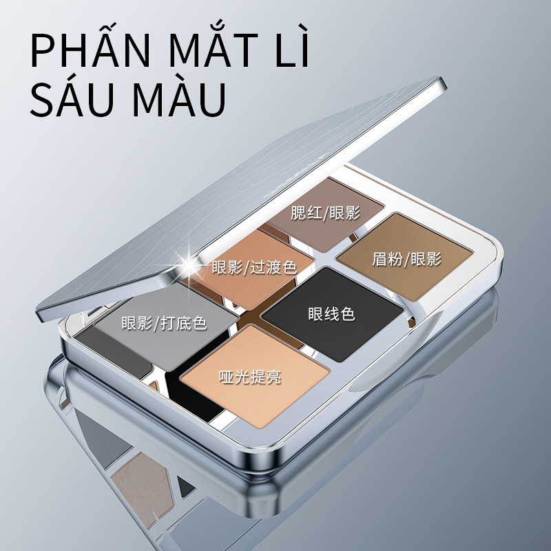 SHEDELLA Phấn Tạo Khối 6 Màu Dạng Lì - Lâu Trôi, Làm Sáng Da & Che Khuyết Điểm, Tạo Ánh Sáng Đa Chiều 6g | BigBuy360 - bigbuy360.vn