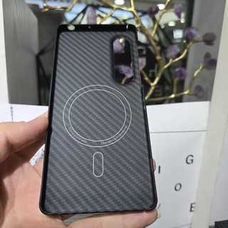 Ốp Điện Thoại Aramid Sợi Carbon Thật Từ Tính Cho Sony Xperia 1 VII 7th Matte Cứng Siêu Mỏng Chống Sốc Ốp Lưng Vỏ Ốp Lưng