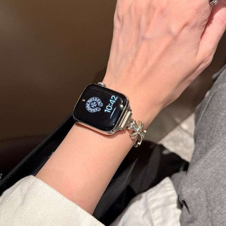 Dây đeo da cong trái tim cho Apple Watch Ultra 46 / 44 / 40 / 49 / 45 / 41 / 42 / 38 / 45mm iwatch Series Ultra / 10 / 9 / 8 / 7 / 6 / 5 / 4 / 3 / 2 / 1 / SE