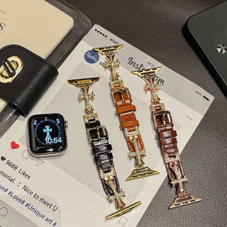 Dây đeo da cong trái tim cho Apple Watch Ultra 46 / 44 / 40 / 49 / 45 / 41 / 42 / 38 / 45mm iwatch Series Ultra / 10 / 9 / 8 / 7 / 6 / 5 / 4 / 3 / 2 / 1 / SE
