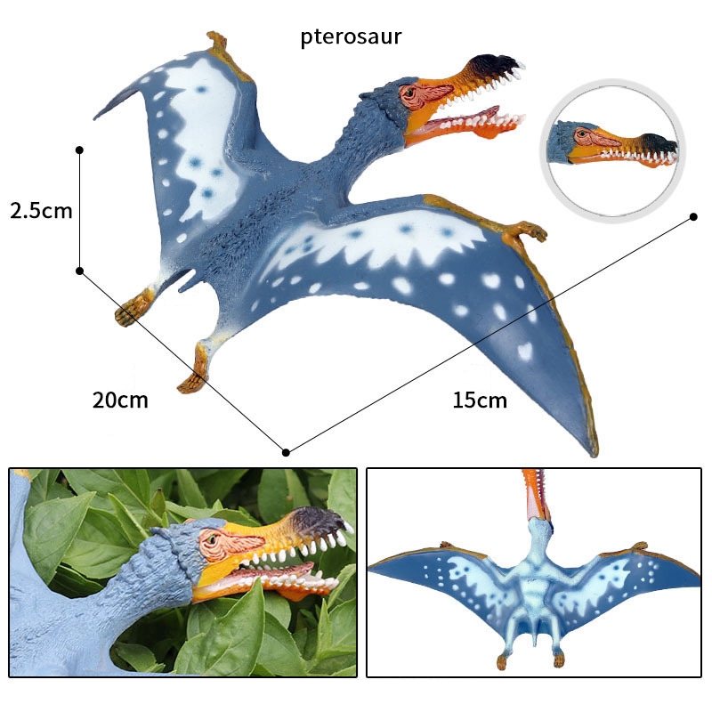 Mô phỏng mô hình thằn lằn bay động vật khủng long đồ chơi Fengshen pterosaur ma thuật cổ đại pterosaur không răng pterosaur trẻ em cậu bé trang trí Quetzalcoatlus