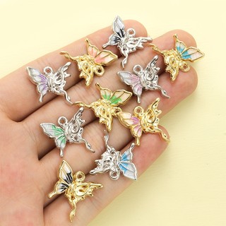 10 Chiếc Mới y2k Rắn Xung Quanh Bướm Hợp Kim Quyến Rũ, Cá Tính Cao Cấp Sang Trọng Nối Màu Sắc Bướm Phụ Kiện Cho DIY Ngọt Ngào Phong Cách Thoáng Mát Vòng Cổ Choker, Vòng Tay & Bông Tai