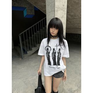 HIIXIIVI [Áo thun 100% Cotton] Áo thun nam giới Baggy dáng oversize độc đáo Ootd 2025 Lives