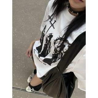 HIIXIIVI [Áo thun 100% Cotton] Áo thun nam giới Baggy dáng oversize độc đáo Ootd 2025 Lives