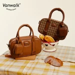 Vanwalk Túi xách Túi Dã Ngoại Giỏ Xách túi đeo chéo Chống nước Thiết kế sang trọng nữ túi đeo vai Du lịch công tác Đi làm Quà tặng miễn phí Giao hàng nhanh Dòng Nhà May Mắn V2725 — ảnh 7