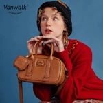 Vanwalk Túi xách Túi Dã Ngoại Giỏ Xách túi đeo chéo Chống nước Thiết kế sang trọng nữ túi đeo vai Du lịch công tác Đi làm Quà tặng miễn phí Giao hàng nhanh Dòng Nhà May Mắn V2725 — ảnh 4