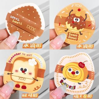 XIXI 8 CÁI Bột Puff - Khô / Ướt Kép Sử Dụng Kem Nền Puff Mềm Co Giãn Dễ Thương Món Tráng Miệng Trang Điểm Bộ Bọt Biển GJ-183