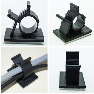 Dây Buộc Kẹp Tự Dính Điều Chỉnh Gắn Cố Định, Giá Đỡ Tổ Chức Dây, Đế Kẹp Gắn Cố Định