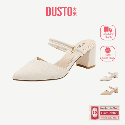 DUSTO Dép Cao Gót Đo Gót Chân 5.9p Giày Cao Gót DW25X3423A