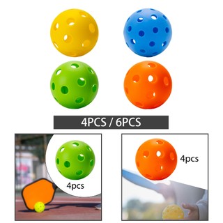 Hilabee Bóng Pickleball Trong nhà 26 lỗ Quả bóng rỗng cứng tiêu chuẩn để tập luyện