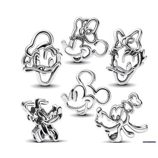[Sản phẩm mới 2025] Mặt dây chuyền rỗng hình chuột Mickey Vịt Donald thời trang cổ điển
