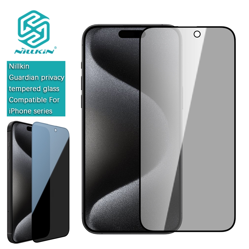 Nillkin Cho Apple iPhone 15 14 13 12 Pro Max Plus Mini Guardian Chống Gián Điệp Nhìn Trộm Bảo Vệ Toàn Diện Riêng Tư Kính Cường Lực Bảo Vệ Màn Hình Phim