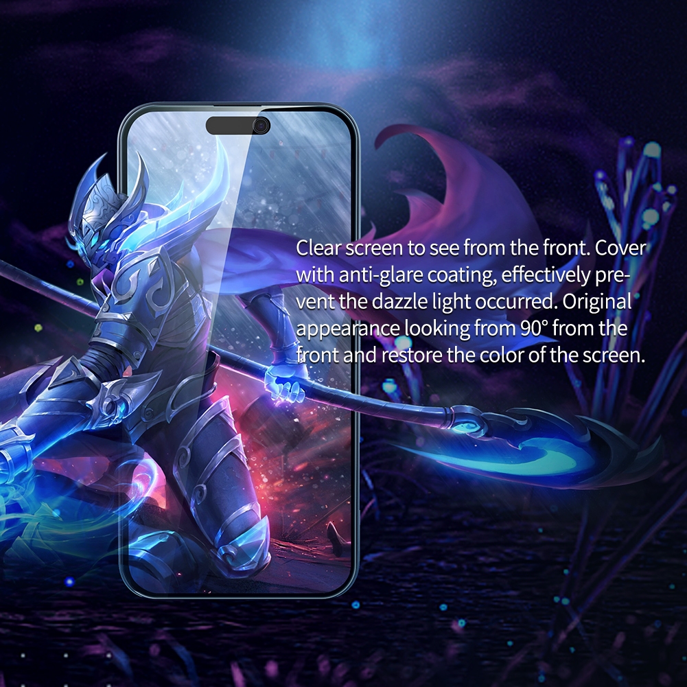 Nillkin Cho Apple iPhone 15 14 13 12 Pro Max Plus Mini Guardian Chống Gián Điệp Nhìn Trộm Bảo Vệ Toàn Diện Riêng Tư Kính Cường Lực Bảo Vệ Màn Hình Phim