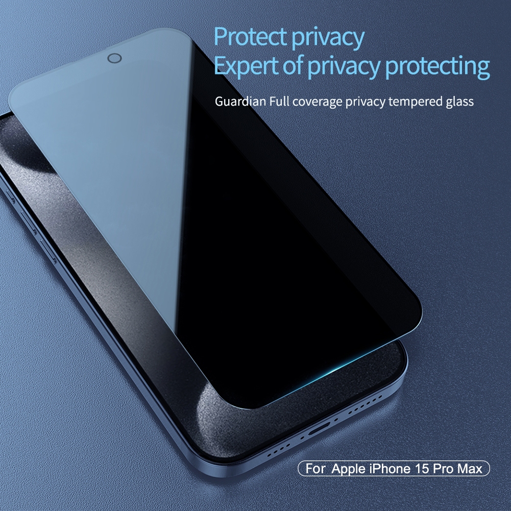 Nillkin Cho Apple iPhone 15 14 13 12 Pro Max Plus Mini Guardian Chống Gián Điệp Nhìn Trộm Bảo Vệ Toàn Diện Riêng Tư Kính Cường Lực Bảo Vệ Màn Hình Phim