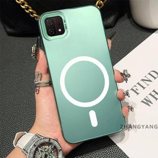 Ốp Lưng Cho OPPO A16K Matte TPU Chống Sốc Vỏ Điện Thoại Thẩm Mỹ Từ Tính Hút Thiết Kế Mới Vỏ Silicon Mềm