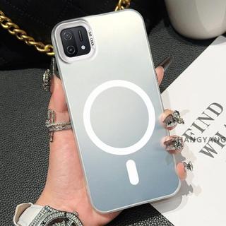 Ốp Lưng Cho OPPO A16K Matte TPU Chống Sốc Vỏ Điện Thoại Thẩm Mỹ Từ Tính Hút Thiết Kế Mới Vỏ Silicon Mềm